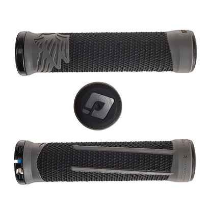 Grips ODI AARON GWIN 2 Lock-On 135 mm Zwart/Grijs