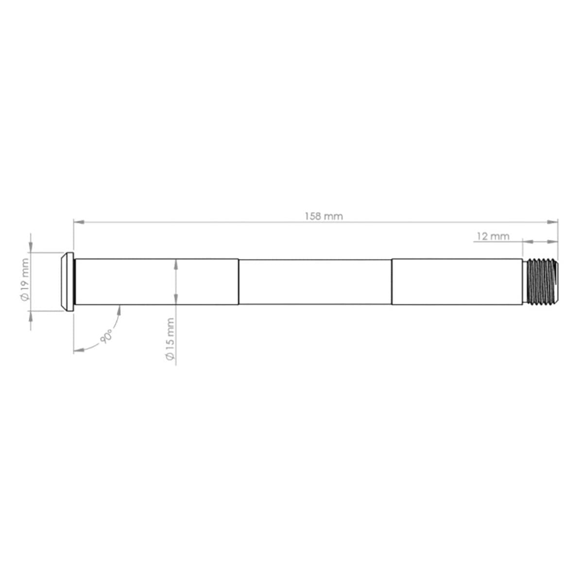 Axe de Roue Avant  BURGTEC ROCKSHOX BOOST 15x110 mm