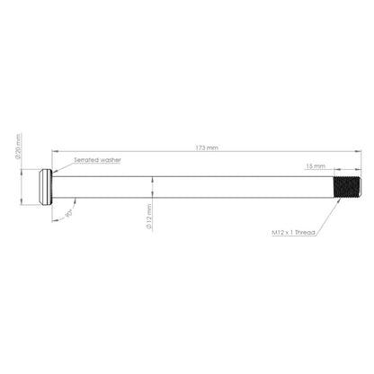 Achterwiel-as BURGTEC 173,7 mm voor Santa Cruz Roze frames