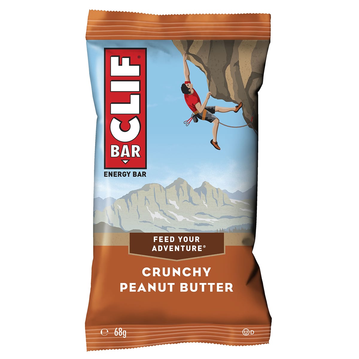 24 Barres Énergétiques CLIF BAR (68g) Beurre de Cacahuète - Date Courte