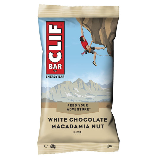 Barre Énergétique CLIF BAR (68g) Chocolat Blanc Noix de Macadamia