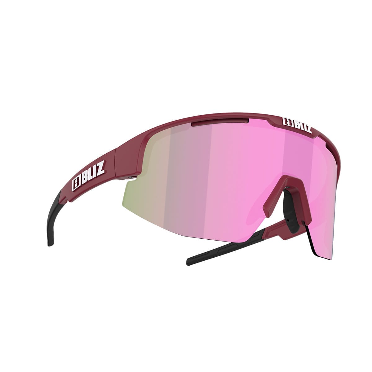 Lunettes BLIZ MATRIX SMALL Bordeaux Ecran Rose Iridium