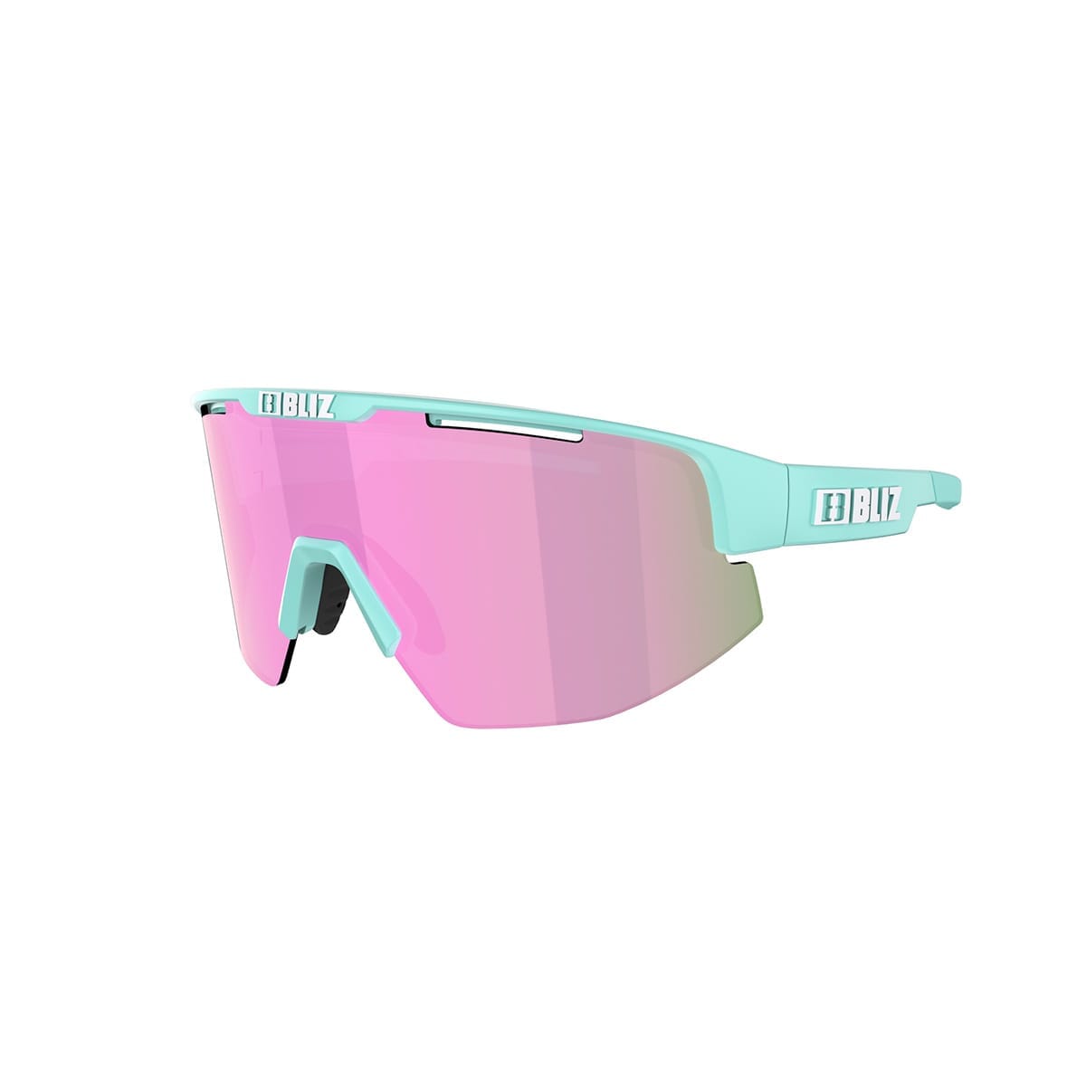 Lunettes BLIZ MATRIX SMALL Vert Ecran Rose Iridium