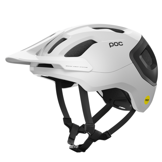 POC AXION RACE MIPS MTB Helm Wit/Zwart Mat