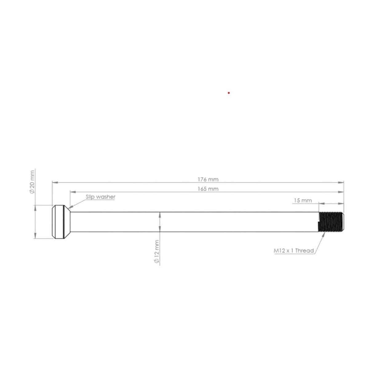 BURGTEC 175,5mm achteras voor Specialized roze frames