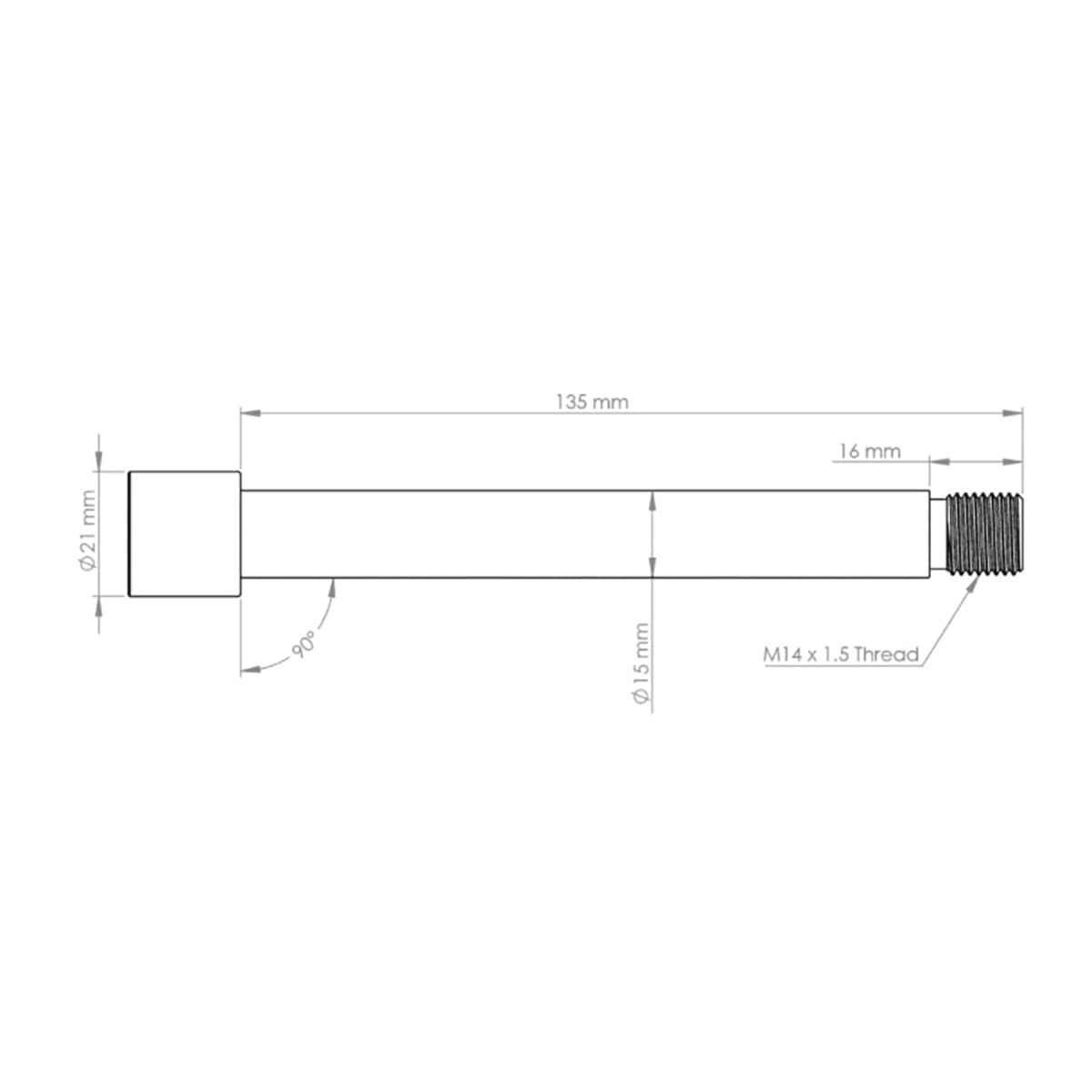 Axe de Roue Avant BURGTEC pour Fourche FOX 15x110 mm Boost KaboltX 2021 Or