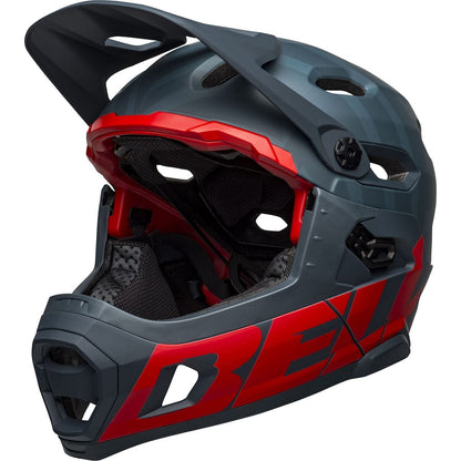 MTB-helm BELL SUPER DH MIPS Blauw/Rood
