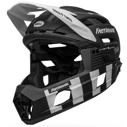 MTB-helm BELL SUPER AIR R MIPS FAST HOUSE Zwart/Wit