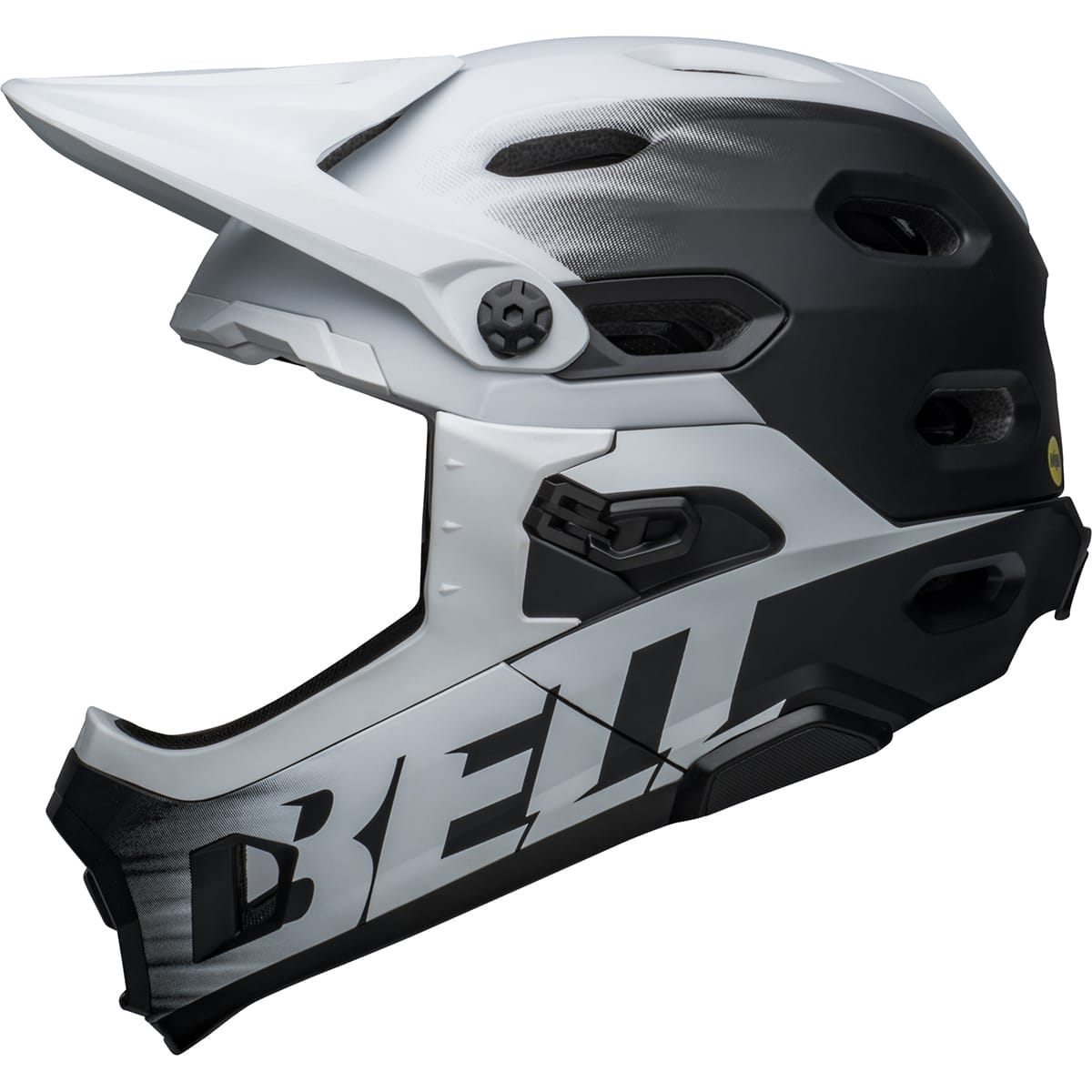 Casque VTT BELL SUPER DH MIPS Noir Matt/Blanc