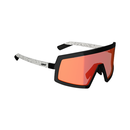 Bril LEATT MADVIZ ONE Zwart/Wit Glas Iriz Rood