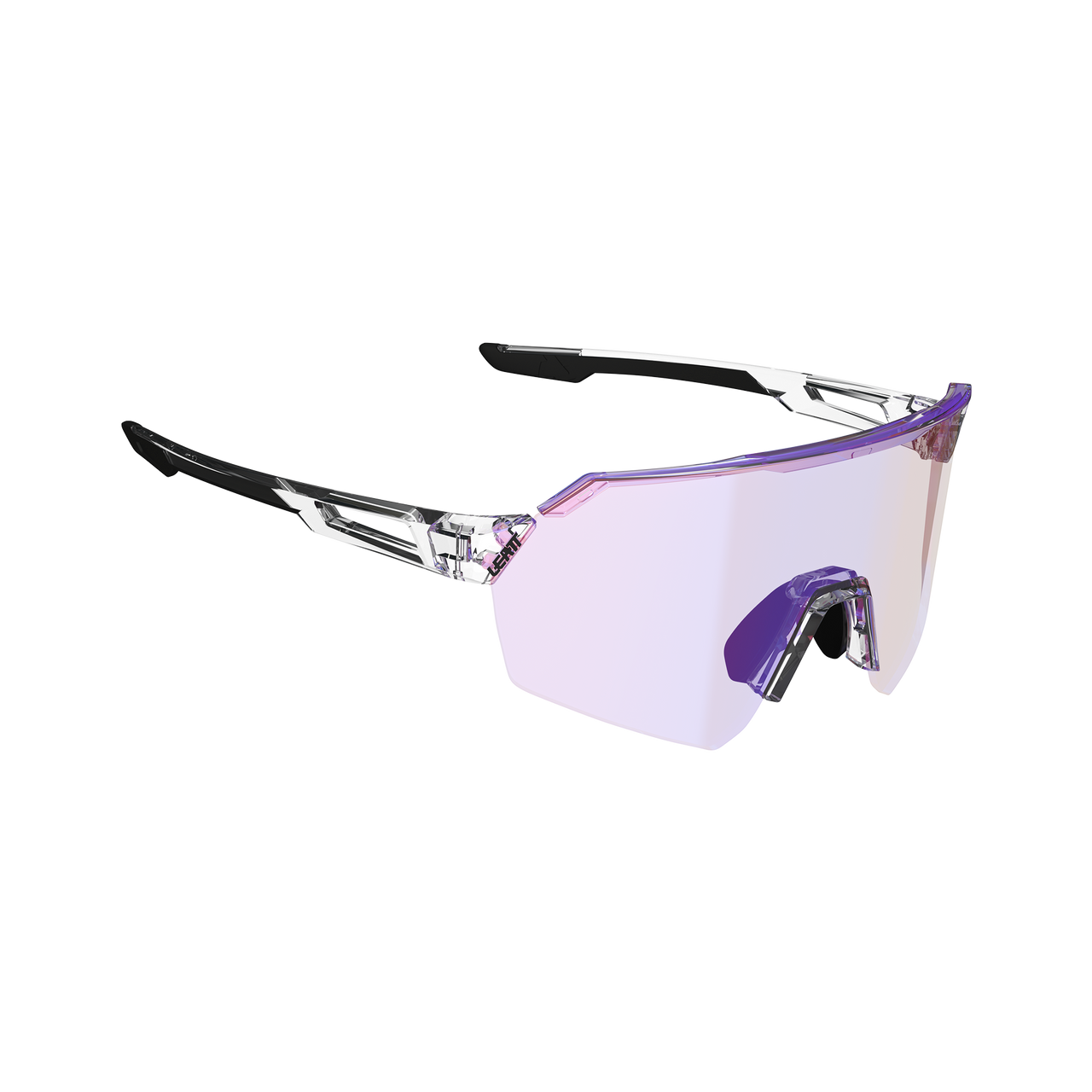 Lunettes LEATT RIDEVIZ LITE LARGE Transparent Verre Iriz Crystal Fuschia