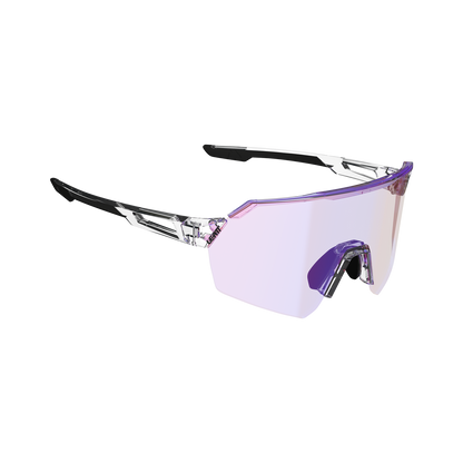 Lunettes LEATT RIDEVIZ LITE SMALL Transparent Verre Iriz Crystal Fuschia
