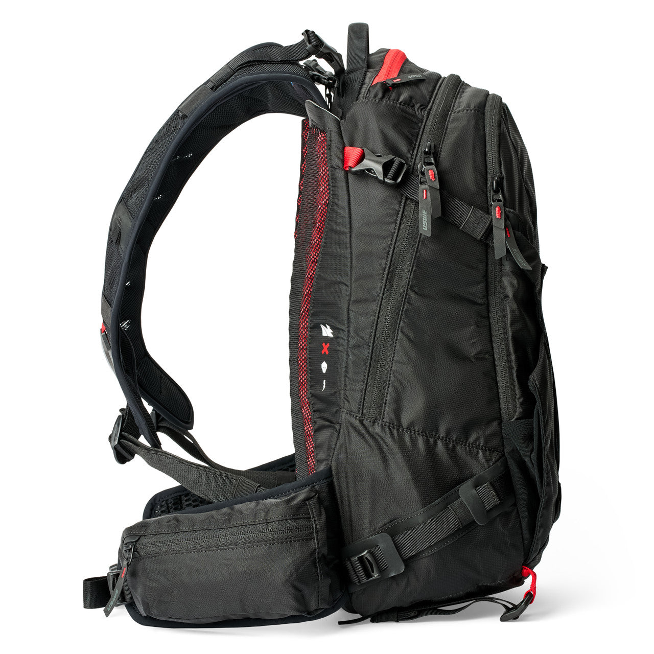 USWE ZIPPERED DAYPACK 16L Rugzak Zwart