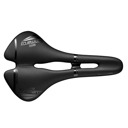 Zadel SELLE SAN MARCO ASPIDE DYNAMIC OPEN FIT WIDE Mangaan rails Zwart
