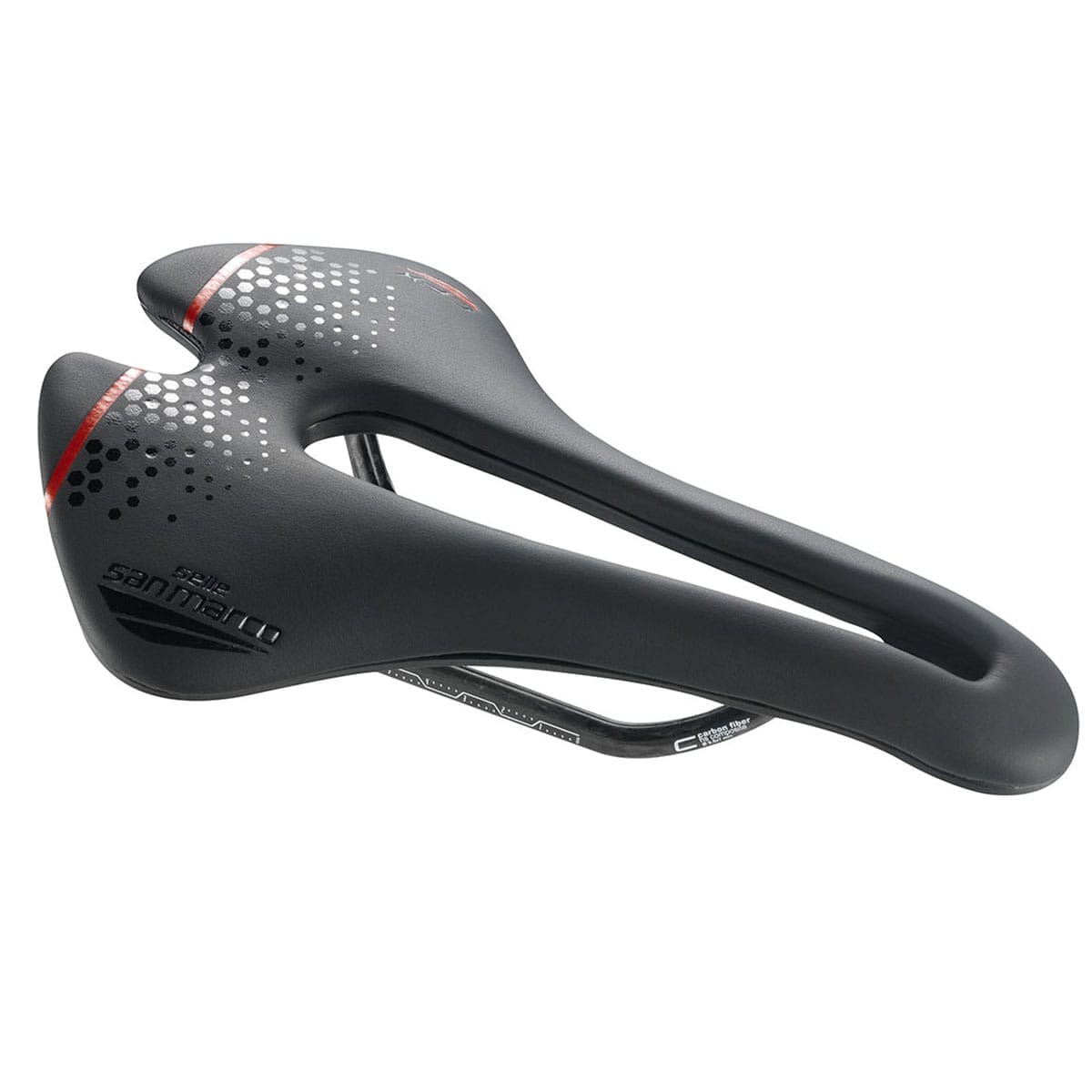 Selle SELLE SAN MARCO ASPIDE SHORT OPEN-FIT CARBON FX NARROW Rails Carbone