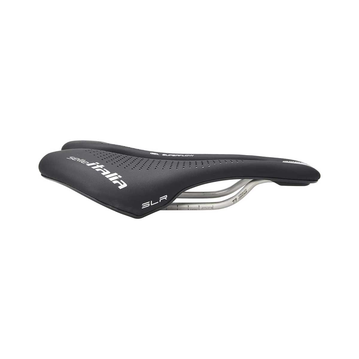 Selle SELLE ITALIA MAX SLR BOOST GEL TI316 SUPERFLOW 155mm Rails TI316