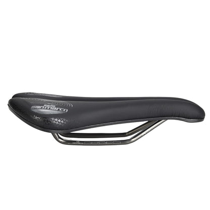 Zadel SELLE SAN MARCO APSIDE SHORT SUPERCOMFORT OPEN-FIT RACING 139mm Mangaan rails