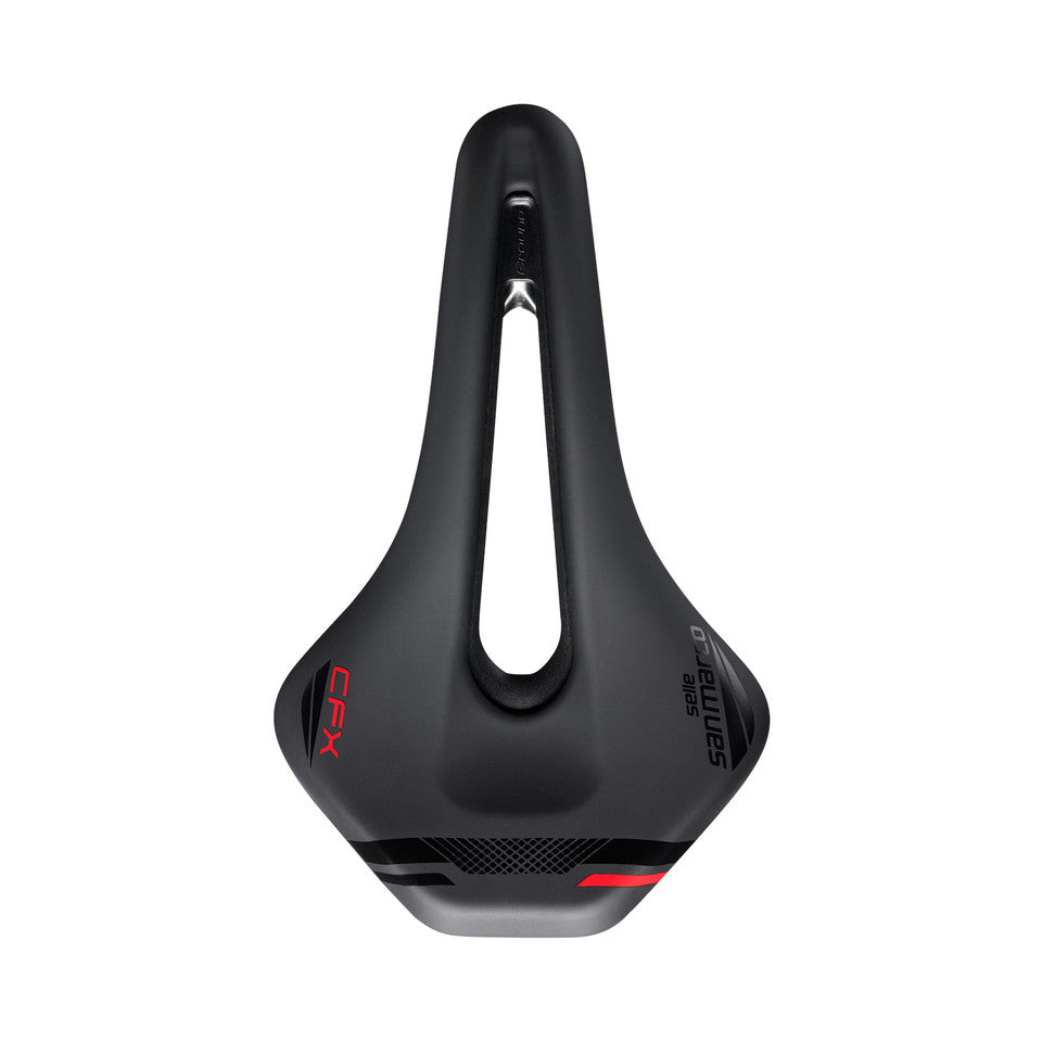 Selle SAN MARCO GROUND SHORT OPEN-FIT CARBON FX 155mm Noir