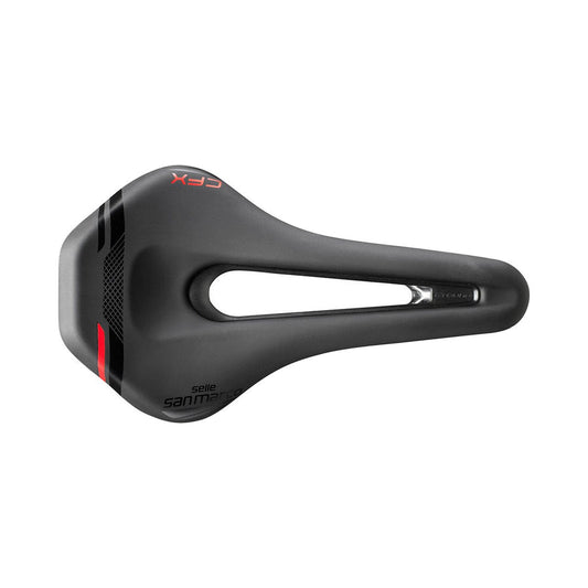 Selle SAN MARCO GROUND SHORT OPEN-FIT CARBON FX 140mm Noir