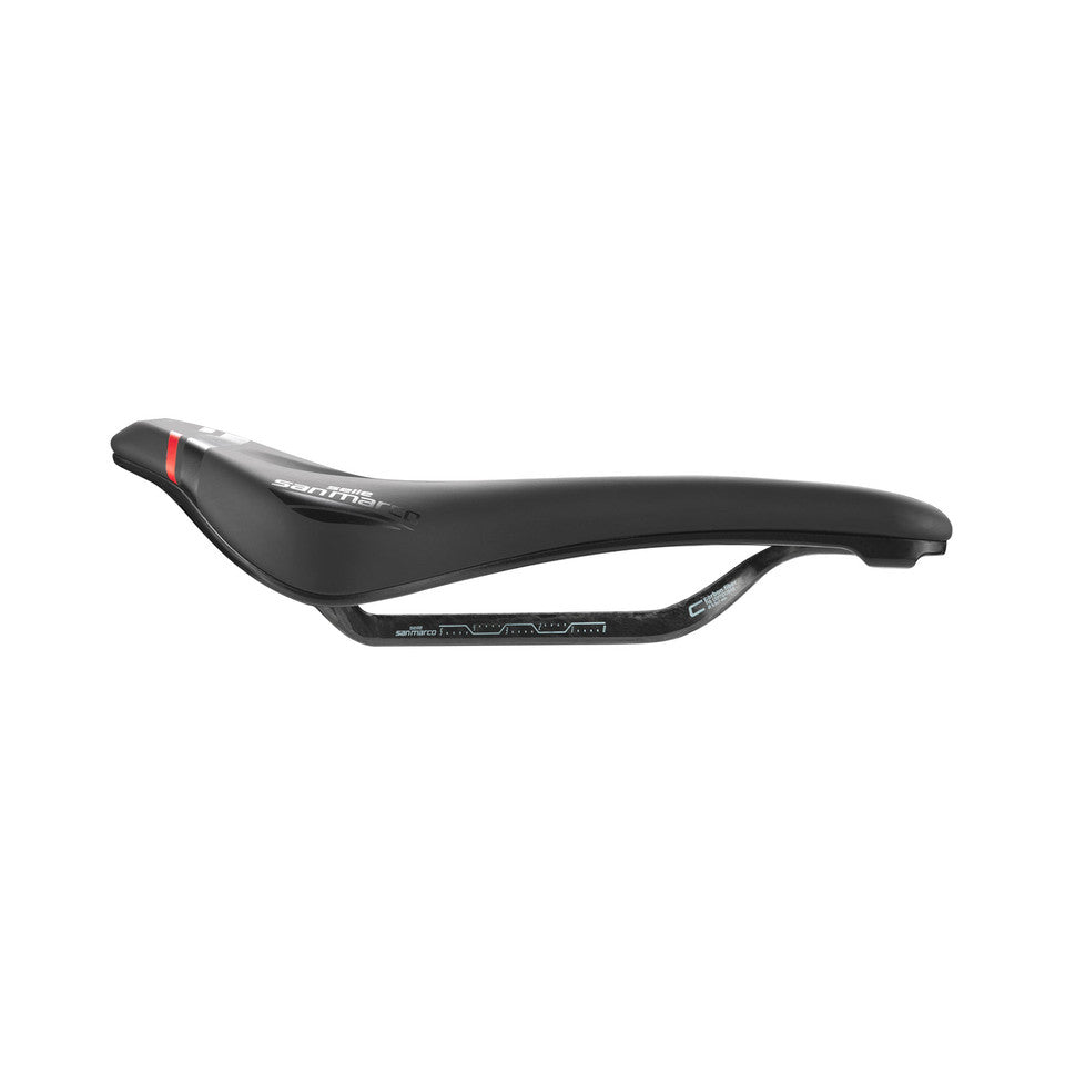 Selle SAN MARCO GROUND SHORT OPEN-FIT CARBON FX 140mm Noir