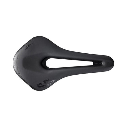 Selle SAN MARCO SHORTFIT 2.0 COMFORT OPEN-FIT DYNAMIC L3 Largeur 155mm Rails Aluminium Noir