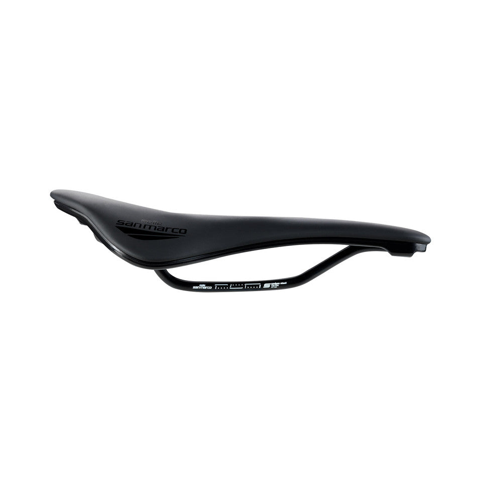 Selle SAN MARCO SHORTFIT 2.0 OPEN-FIT SPORT S3 Largeur 140mm Rails Composite