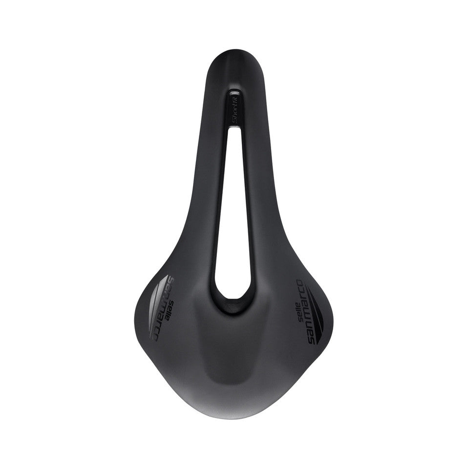 Selle SAN MARCO SHORTFIT 2.0 OPEN-FIT SPORT S3 Largeur 140mm Rails Composite