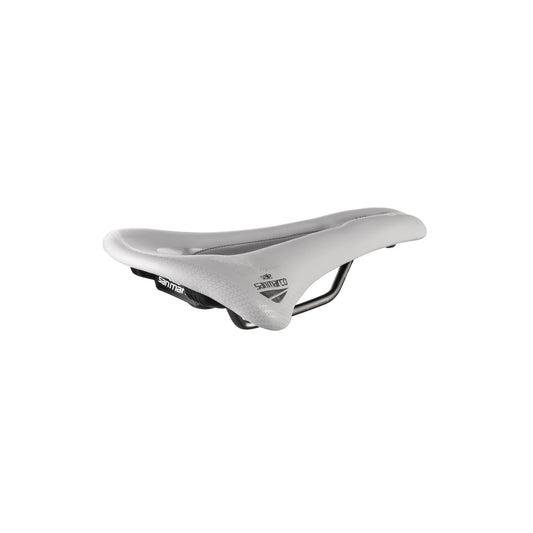 Selle SAN MARCO ALLROAD SUPERCONFORT OPEN-FIT RACING L3 Largeur 146mm Rails Acier Xsilite Gris/Blanc