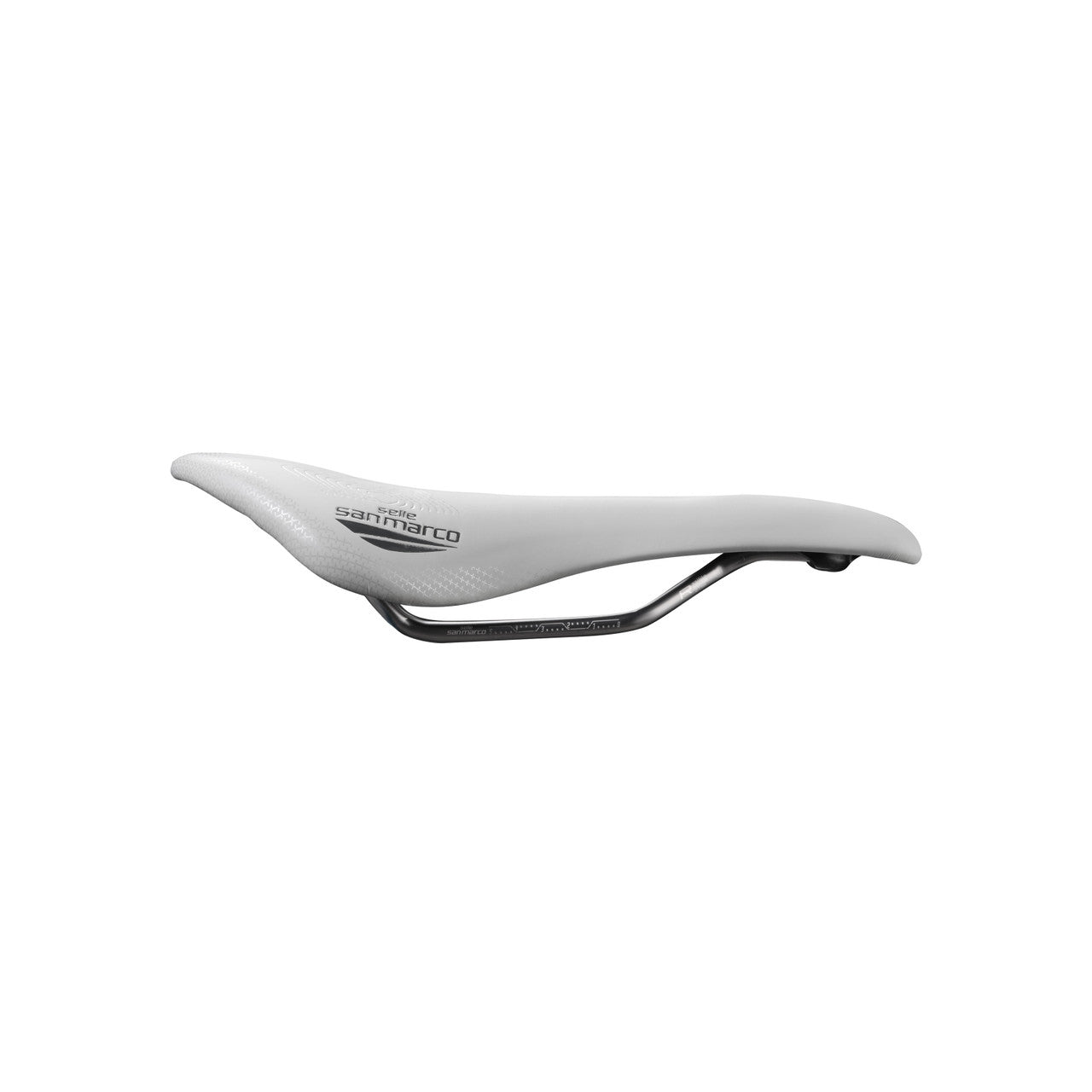 Selle SAN MARCO ALLROAD SUPERCONFORT OPEN-FIT RACING L3 Largeur 146mm Rails Acier Xsilite Gris/Blanc