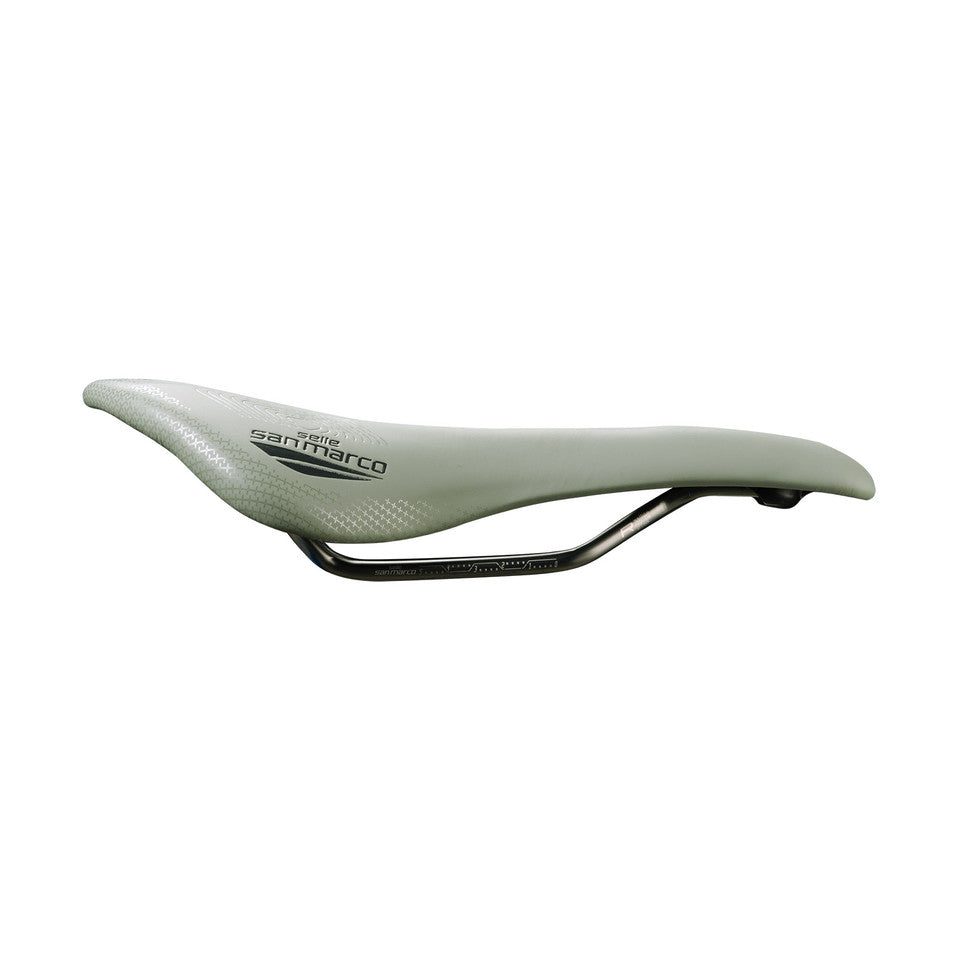 Selle SAN MARCO ALLROAD SUPERCONFORT OPEN-FIT RACING L3 Largeur 146mm Rails Acier Xsilite Beige