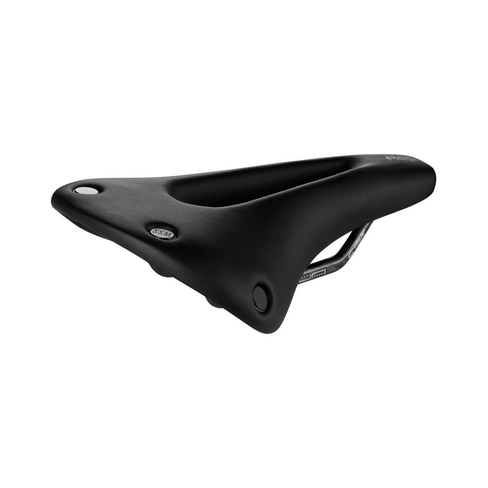 Selle SAN MARCO REGAL SHORT OPEN-FIT CARBON FX S3 Largeur 140mm Rails Carbone