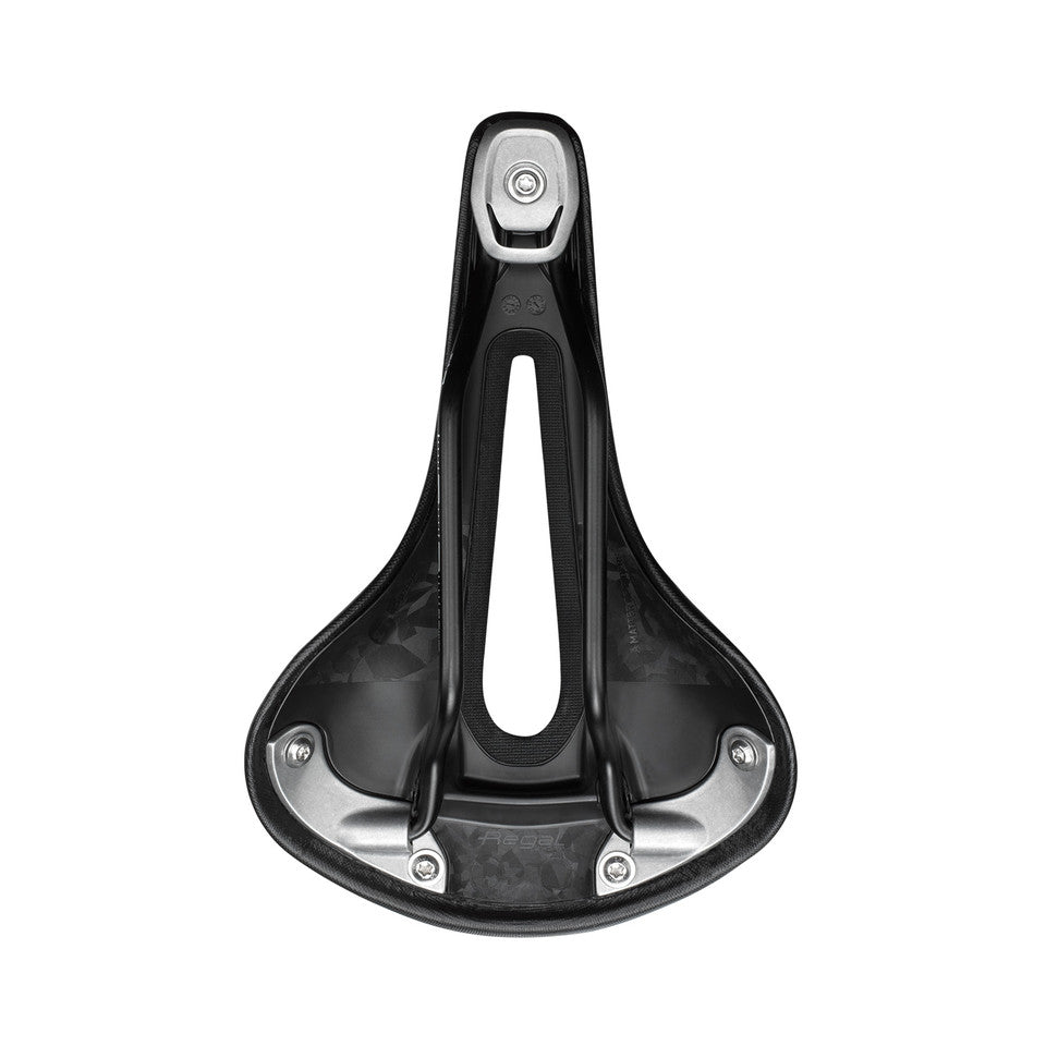 Selle SAN MARCO REGAL SHORT OPEN-FIT DYNAMIC L2 Largeur 165mm Rails Manganèse