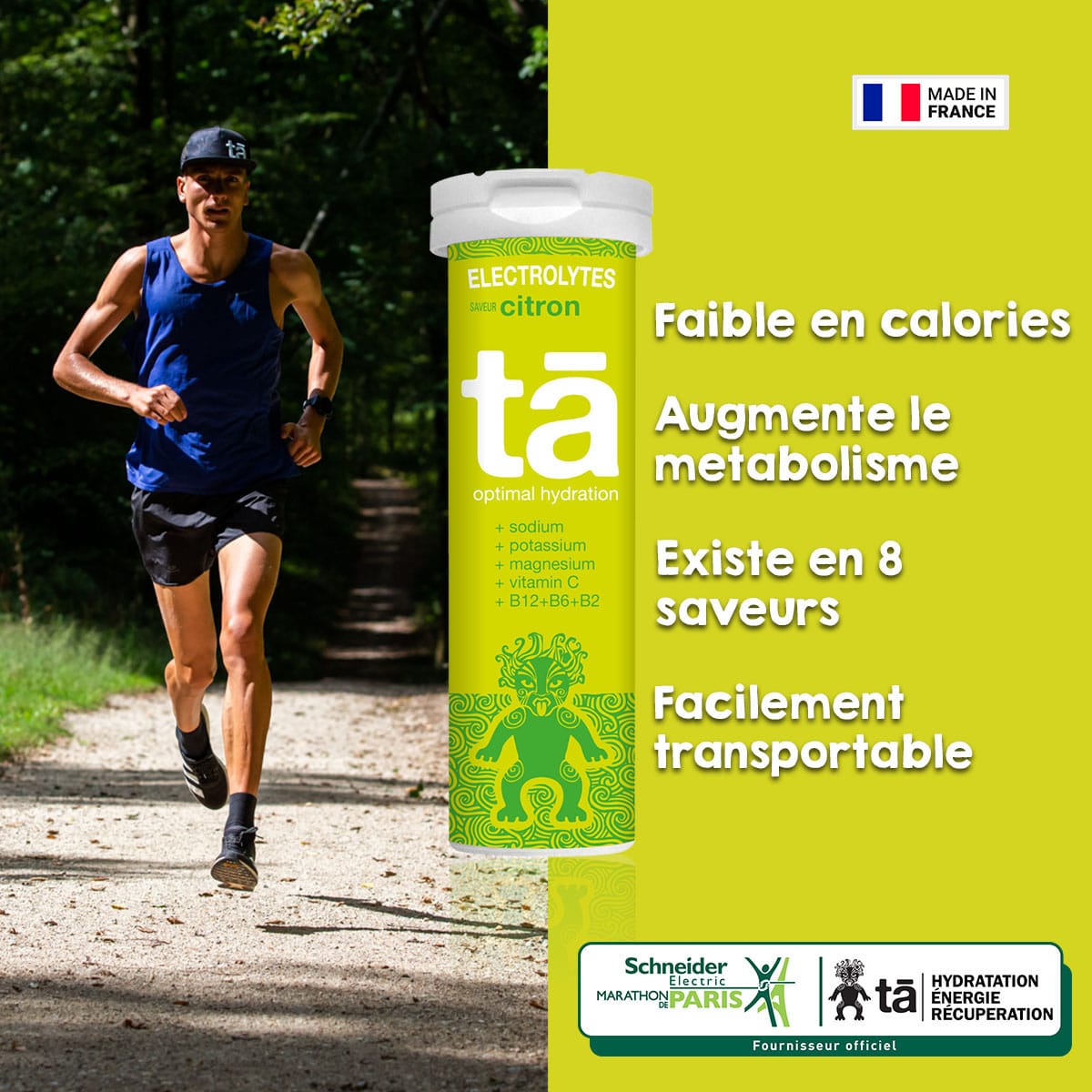 TA ENERGY Energiedrank (Tube met 12 tabletten) Citroen