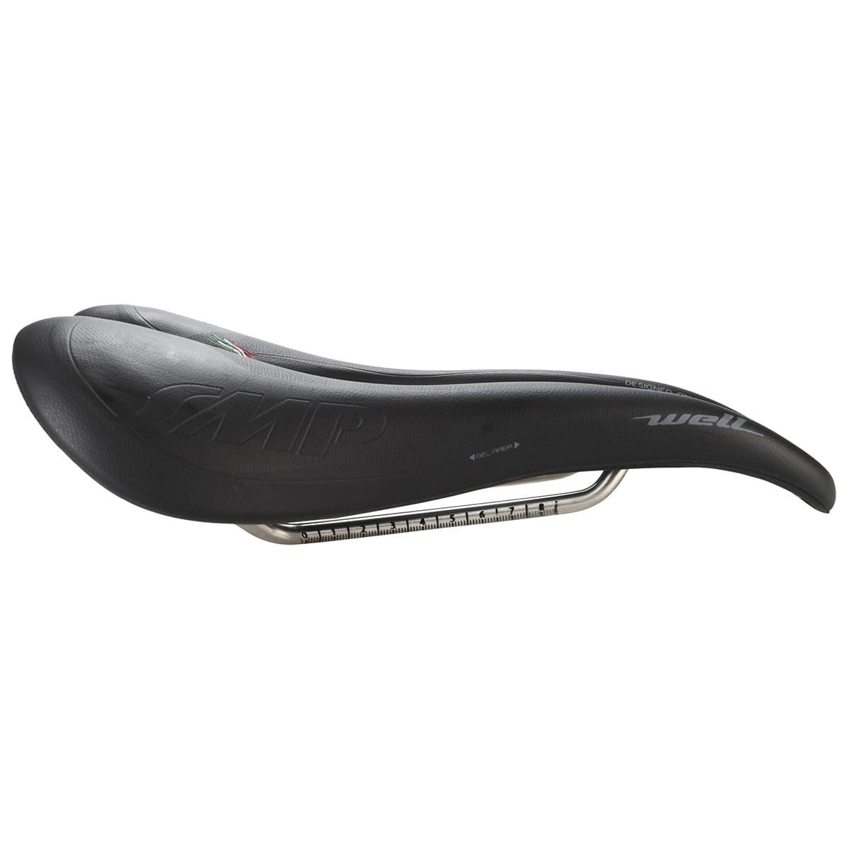 Selle SMP WELL GEL largeur 144mm rails acier