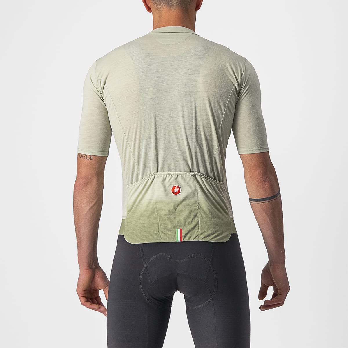 CASTELLI ESSENZA Korte Mouw Jersey Groen