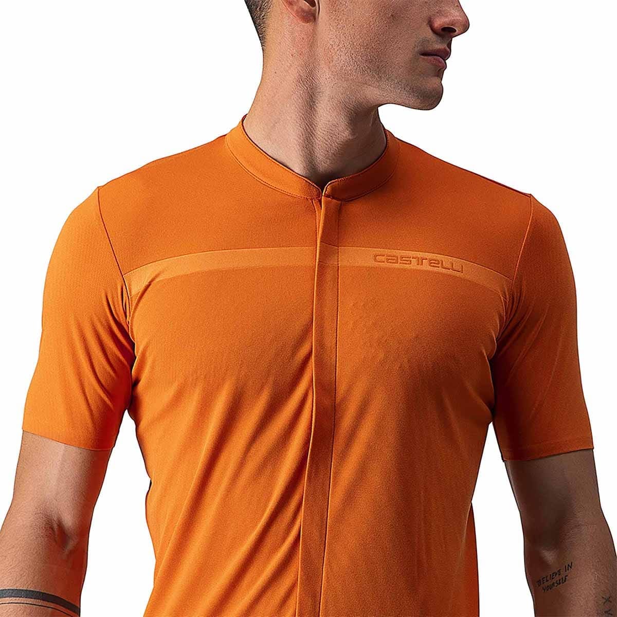 Maillot CASTELLI  UNLIMITED ALLROAD Manches Courtes Orange