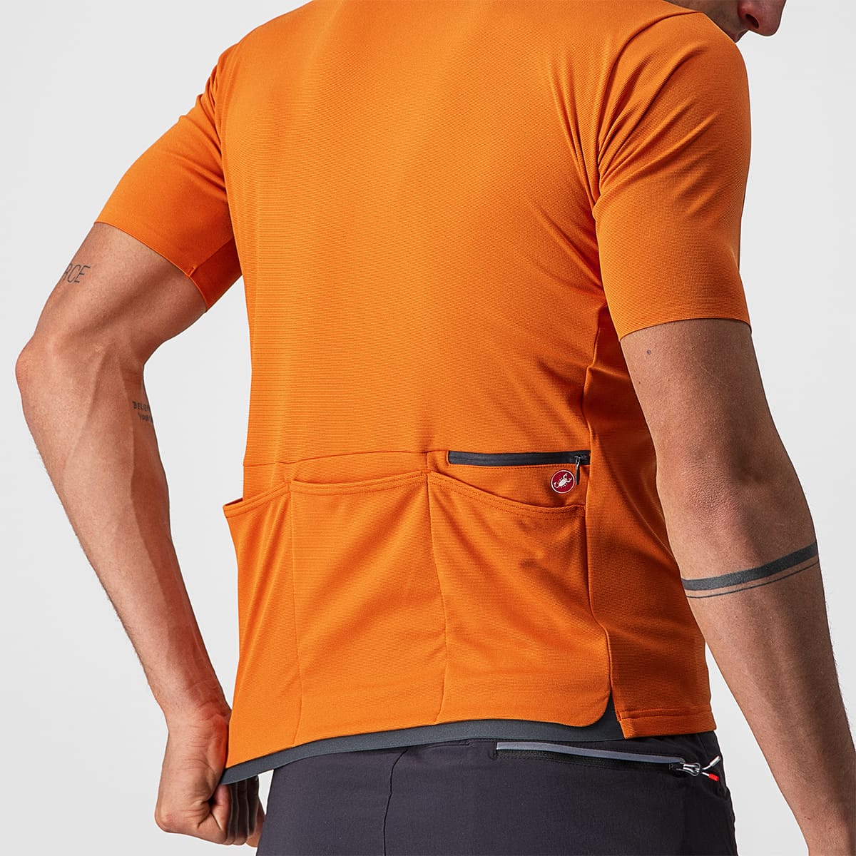 CASTELLI UNLIMITED ALLROAD Korte Mouw Jersey Oranje