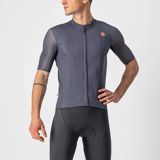 Maillot CASTELLI ENDURANCE ELITE Manches Courtes Gris