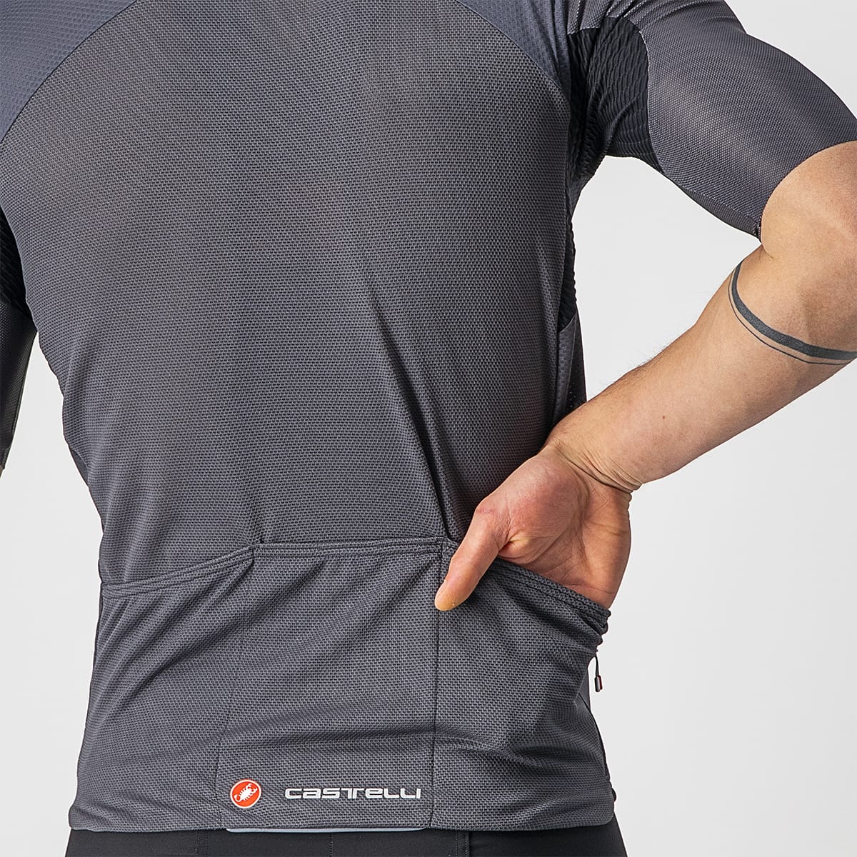 CASTELLI ENDURANCE ELITE Korte Mouw Trui Grijs