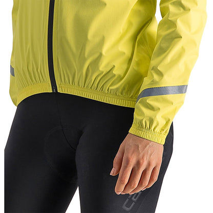 Jacket CASTELLI EMERGENCY 2 RAIN Dames Geel