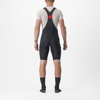 Korte Bretelles Koersbroek CASTELLI UNLIMITED CARGO Zwart