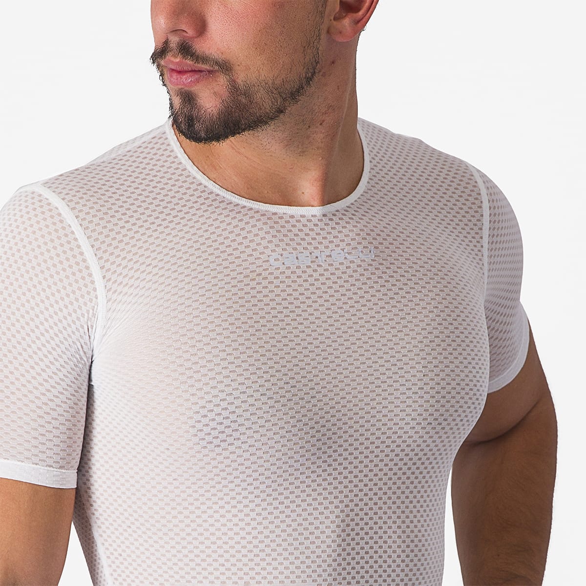 CASTELLI PRO MESH 2.0 Korte Mouw Technisch Ondergoed Wit