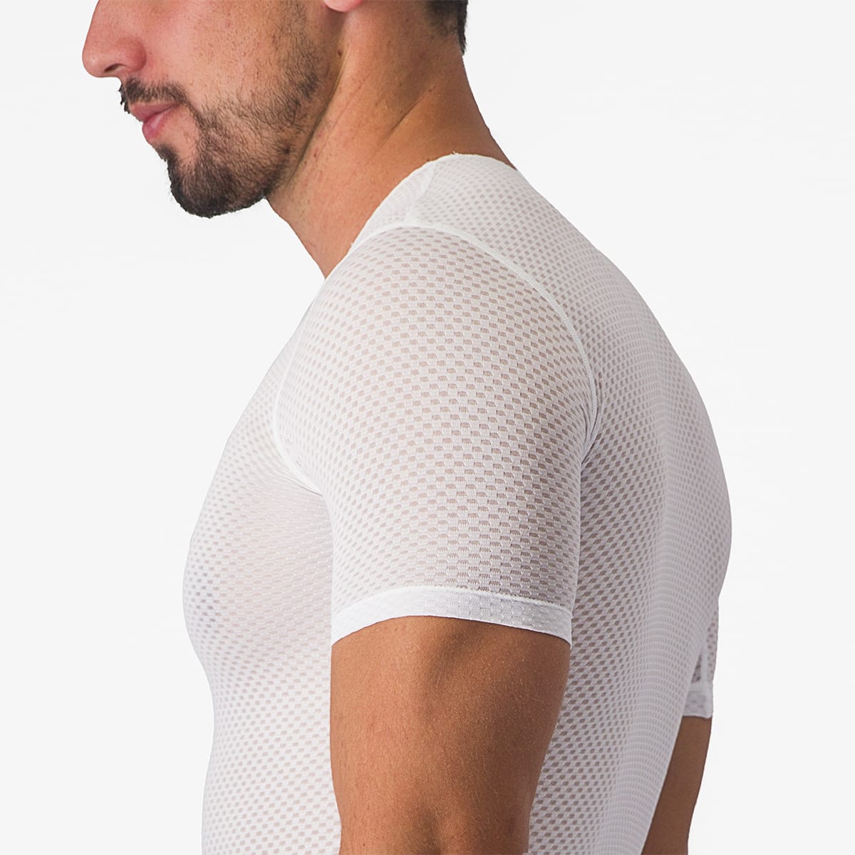 CASTELLI PRO MESH 2.0 Korte Mouw Technisch Ondergoed Wit