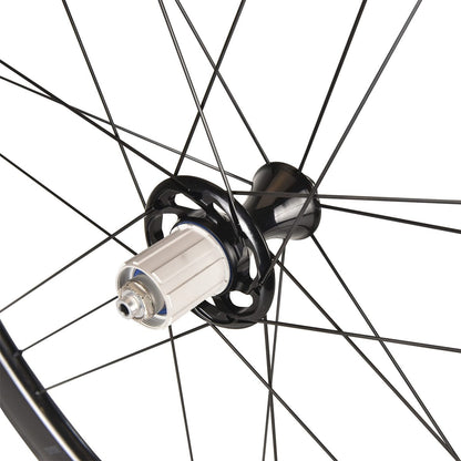 Wielpaar CAMPAGNOLO BORA WTO 45 DARK LABEL met banden