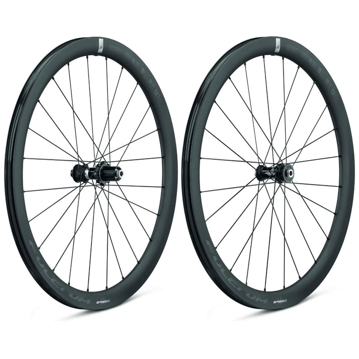 Paar FULCRUM SPEED 42 2-WAY FIT C23 DISC wielen met banden (middenslot)