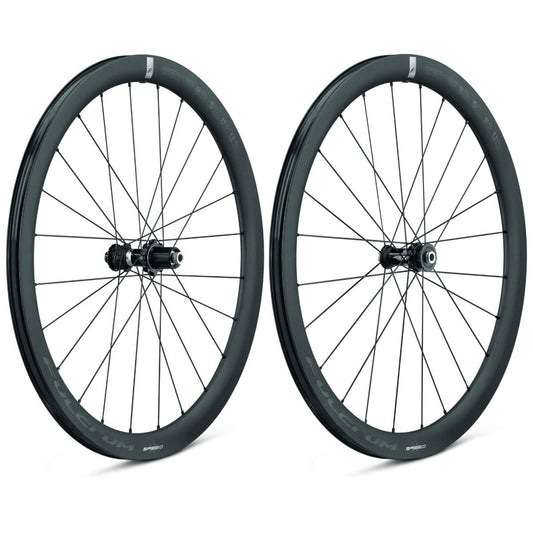 Paar FULCRUM SPEED 42 2-WAY FIT C23 DISC wielen met banden (middenslot)