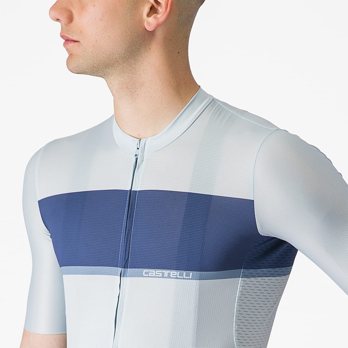 CASTELLI TRADIZIONE Korte Mouw Jersey Blauw