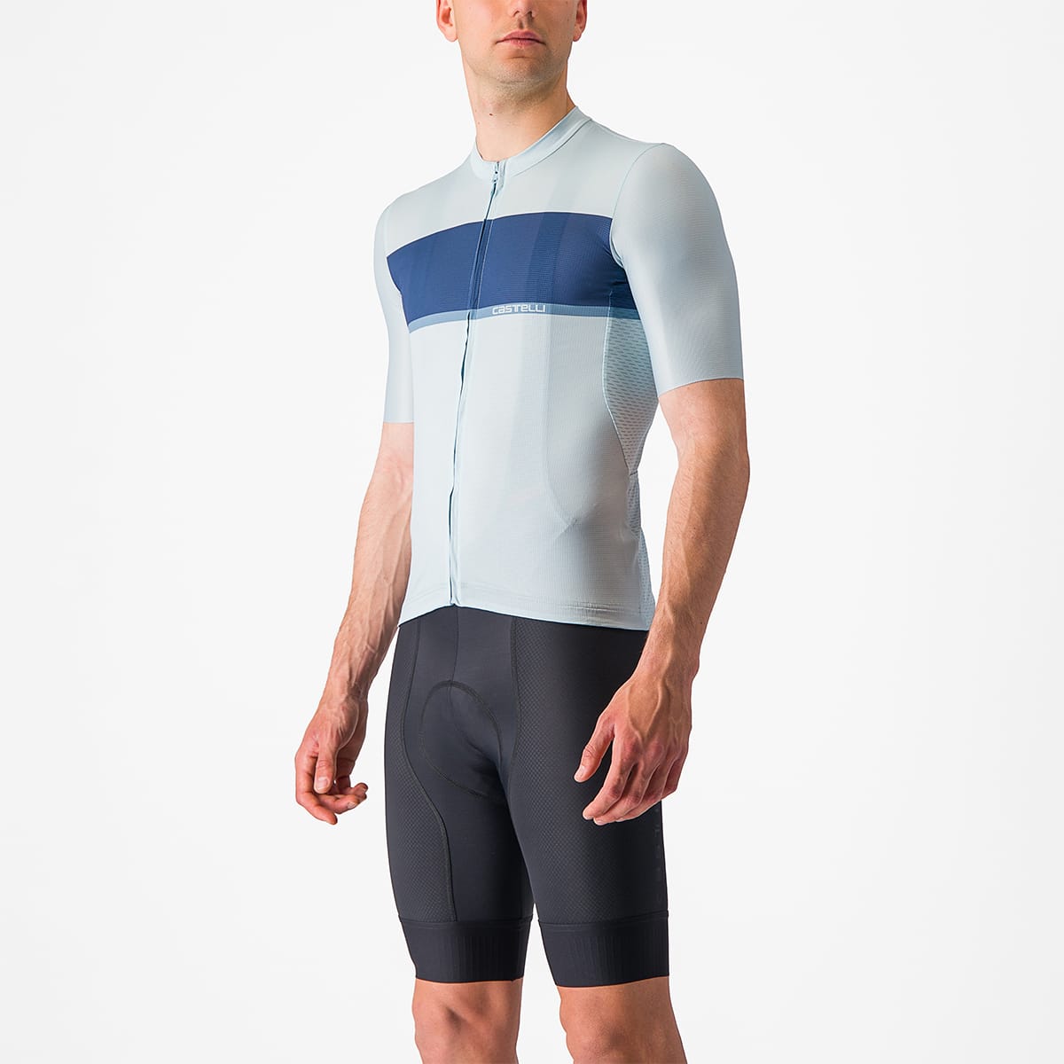 CASTELLI TRADIZIONE Korte Mouw Jersey Blauw