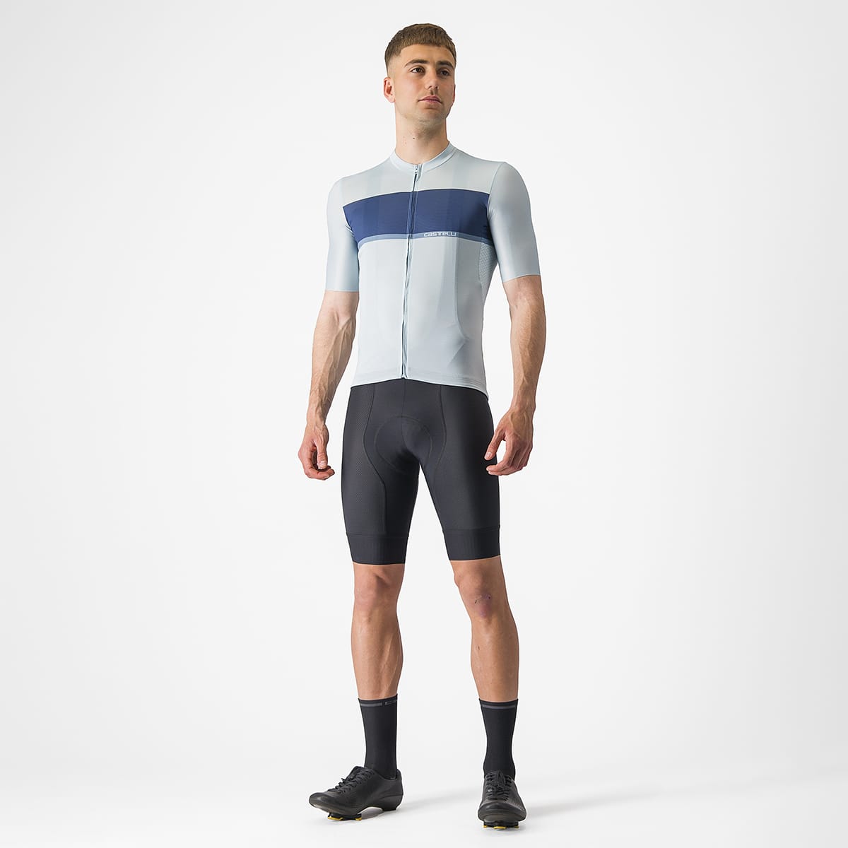 CASTELLI TRADIZIONE Korte Mouw Jersey Blauw