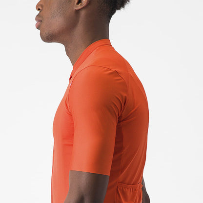 Wielershirt CASTELLI UNLIMITED ENTRATA 2 Korte Mouwen Oranje